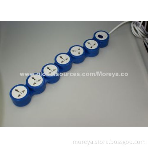 Extension power socket/360-degree flexible universal power strip 6-outlet